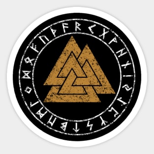 Valknut Shirt Odin's Knot Scandinavian Nordic Symbol Sticker